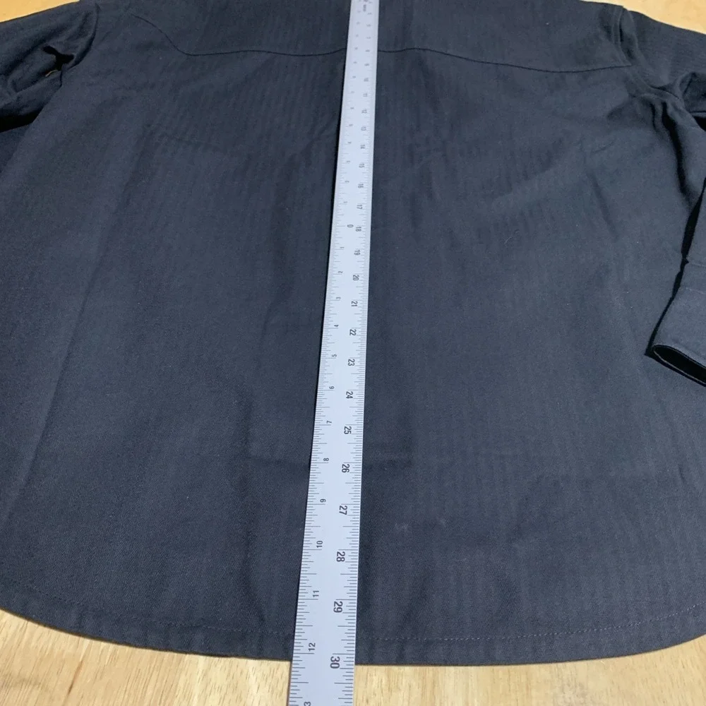 Nike Air Jordan Men's Essential Statement Button Down Shirt‎ Long Sleeve M Black